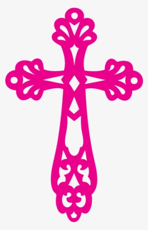 Christian Baptism Clip Art Cliparts Transprent Png - Pink Cross Clipart