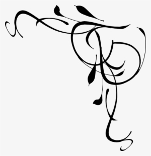 Corner Swirl Pattern - Front Page Designs For Assignments