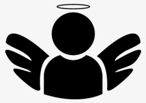 Angel With Wings And Halo Vector - Angel Icon Transparent Png