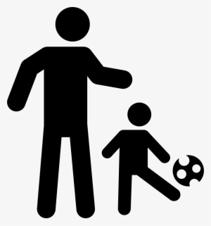Father Playing Soccer With His Son Comments - Father Son Icon Transparent