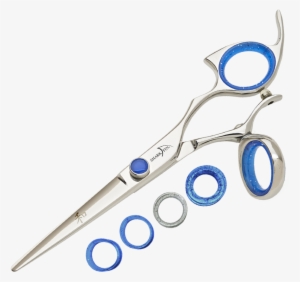 Right Hand Professional Swivel Stainless Cutting Shear - Shark Fin Professional Shear Scissor Pink 5.5 Inch