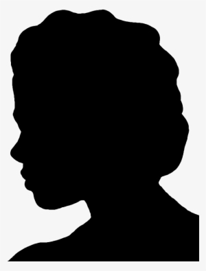 Face Silhouette Woman, Face Silhouette Of Young - Silhouette