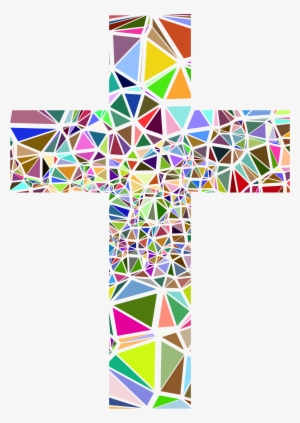 Png Royalty Free Low Poly Cross Big Image Png - Crosses With No Background