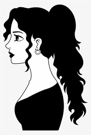 Woman Clip Art Black And White Clipart - Blank Face Woman Clipart