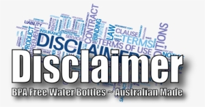 Disclaimer Bpa Free Water Bottles Made In Australia - Calligraphy