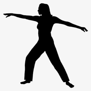Female Silhouette - Working Out Silhouette Png