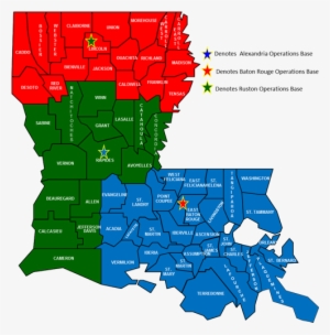 Manhunts, Speed Enforcement, Swat Operations, Downed - Louisiana State Map