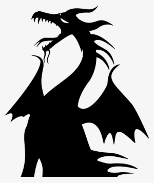 Flying Dragon Silhouette - Maleficent Dragon Silhouette