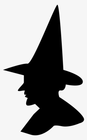 Convert To Base64 Witch Face Silhouette - Silhouette Of A Witch