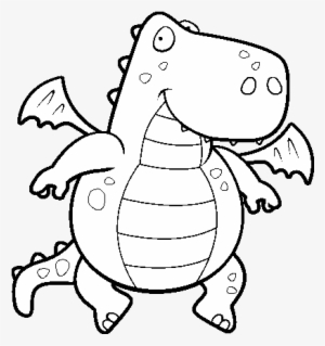 Flying Dragon Coloring Page - Line