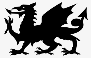 Welsh Flag Black And White