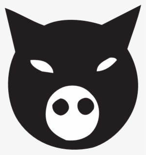 Black Pig Face Svg Clip Arts 558 X 597 Px