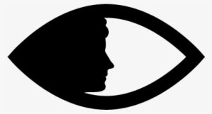 Women Face Side Silhouette In An Eye Shape Free Vectors, - Silhouette Of An Eye
