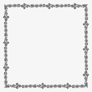 Borders And Frames Picture Frames Victorian Era Ornament - Transparent Black And White Border
