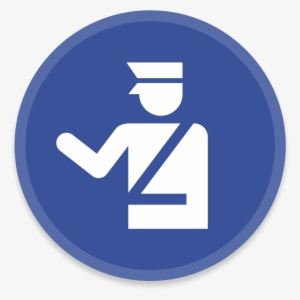 Police Icon - Airport Signs Passport Control