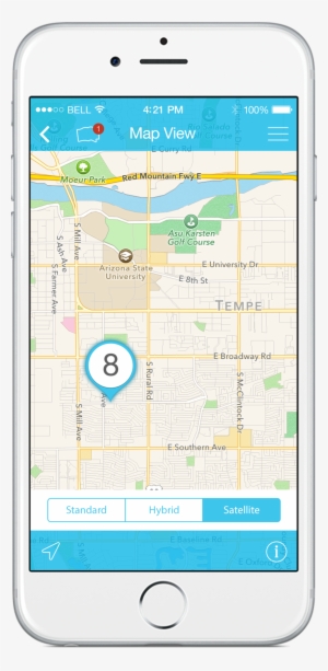 300 Dpi Map - Iphone 6 Png With Map