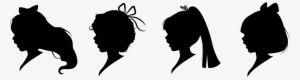 Woman Face Silhouette Png For Kids - Silhouette