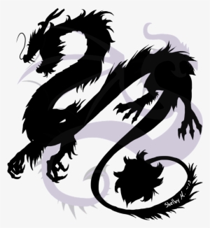 Asian Dragon Png - Silhouette Chinese Dragon