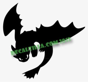 How To Train Your Dragon Toothless Silhouette Decal - Toothless Silhouette