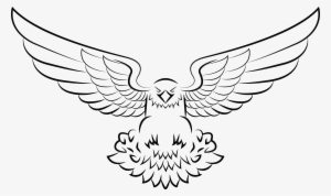 Eagle Vector - Eagle Drawing Black And White