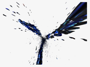 Broken Glass Pieces Png Download - 3d Png