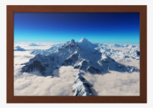 Póster Enmarcado Majestic Fondo Montañas Cubiertas - Sneeuw Bergen Achtergrond