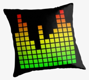 Audio Spectrum Bars By Vandarque - Throw Pillow