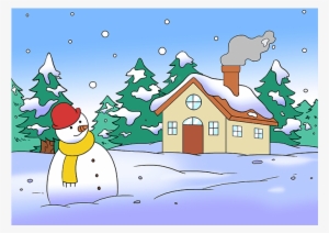 How To Draw Winter Scenery - Drawing