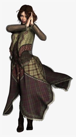 Dancer Woman Girl 3d Model Person 1198266 - Medieval Woman Png 3d