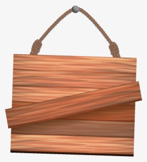 Elemento De Señalización De Madera Del Vector - Vector Graphics