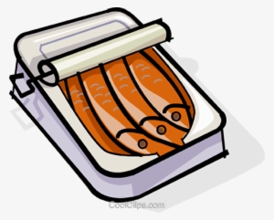 Can Of Sardines Royalty Free Vector Clip Art Illustration - Sardines In A Can Clipart