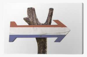 Cuadro En Lienzo Holanda Cartel De Madera Aislado En - Stock Photography