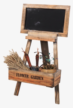 Standing Flower Box With Chalkboard