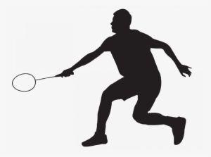 Holy - Badminton Player Silhouette Png