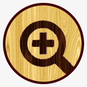 Zoom En Boton De Madera Vector - Operational Analytics In Healthcare