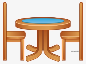 Dibujo De Mueble De Madera - Mesa Y Sillas Dibujos