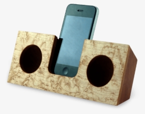 Koostik's Entirely Wooden Iphone Dock Is Up To The - Wooden Speaker Dock Png