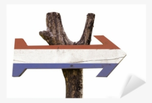 Vinilo Pixerstick Holanda Cartel De Madera Aislado - La Novela De La Patagonia