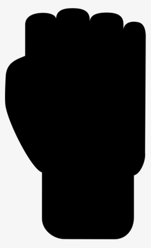 Fist Threatening Gesture Of Hand Silhouette Comments - Hand