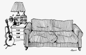 Sofa Sketch Png