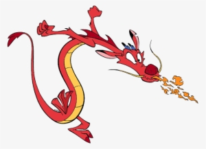 Mushu Blowing Fire - Mushu Mulan Clipart