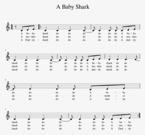 A Baby Shark Sheet Music 1 Of 1 Pages - Number