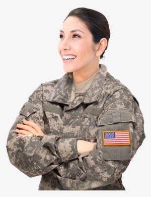 “im Excited About My Next Chapter In Life - Crossed Arms Army Woman
