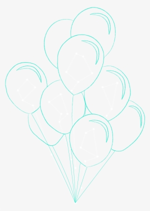 Balloons With Confetti Slip Confetti Inside Balloons - Illustration