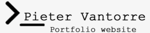 Pieter Vantorre Portfolio Website Pieter Vantorre Portfolio - Design