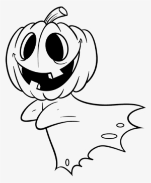 Drawing Pumpkin 67 - Fantasma Dibujo