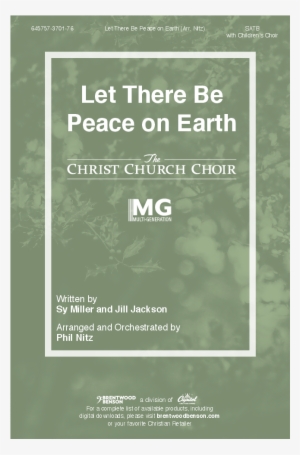 Let There Be Peace On Earth Thumbnail - Poster - 736x1072 PNG Download ...