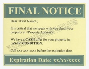 Urgent Notice Post Cards, Urgent Notice Small Postcard, - Nome