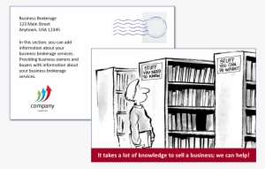 Business Broker Postcard Template - Illustration