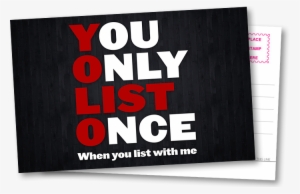 8 - - List With Me Postcards